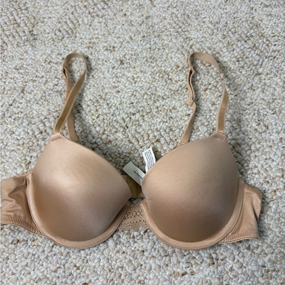 Auden Women’s Beige Tan Bra 34A The Daydream full coverage comfort